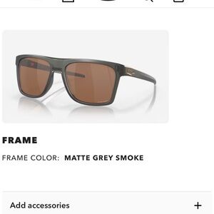 Oakley Matte Grey Sunglasses with Brown Lenses